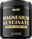 Magnesio Glycinate con 18% Integratore Compound Magnesio Elementale - 180 Capsule - Potenti vantaggi per il supporto Salute Unno, Crescita del muscolo, Mood & Heart Health