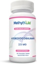 Methyl-Life® Hydroxy B12 compresse sublinguali – Genere, Vitamina B12 Supplemento per l'energia quotidiana e il supporto cellulare – Vegan, Non OGM, Gluten & Top 14 Allergen Free | 90 compresse masticabili