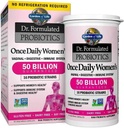 30 capsule Una volta al giorno Dr. Formulato Probiotici per le donne 50 miliardi di CFU 16 Strains probiotici con prebiotici organici per la salute digestiva, vaginale e immunitario, latticini gratuiti. 1 confezione