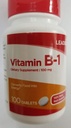 Vitamina B-1 100mg, 100 compresse ciascuno (Pacchetto di 3)