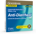 Compresse di cloridrato di GoodSense Loperamide, 2 mg, anti-Diarrheal, 12 conte