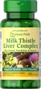 Puritan's Pride Milk Thistle Liver Complex, Supporta la funzione di fegato sano, 90 conte, bianco