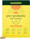 Semaine Super Powered Prebiotic + Probiotico per le donne, Efficace 3-in-1 Multi-Action Formula a Nourish Gut Health, Soothe IBS, Support Bloat Relief & Immunity Boost, Clinically-Studied (20 ct)