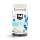 365 da Whole Foods Market, Probiotic + Fiber Gummies 2 miliardi di CFU, Natural Blue Raspberry Flavor, 60 ct
