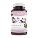 Berberina HCL 1200mg con cardo al latte e cannella di Ceylon, attivatore metabolico Ampk, sistema immunitario sano e benessere gastrointestinale, 40 Serve, 120 capsule vegetali