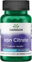 Citrato di ferro di Swanson 25 milligrammi 60 capsule di veg