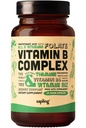 sapling Vegan Vitamin B Complex - Intero Miscela alimentare con Vitamine B1, B2, B3, B5, B6, B7, Folate, B12-60 Caps