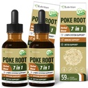 Supporto di sistema Lymph con gocce di radice di poke, supplemento di drenaggio linfatico per Lymphedema, 7 in 1 Formula con estratto di Goldenseal per il supporto immunitario, dadelion per Detox & Cleanse. 4o