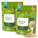 Navitas Organics Maca Powder, 16oz. (2-Pack), 181 Serve - Organico, Non-Gmo, Low Temp-Dried, Gluten-Free,Light Brown