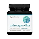 Youtheory Ashwagandha - 1.000 mg - Energy, Sleep, Stress & Cortisol Support Supplement - Miscela di erbe adaptogenic con Organic KSM-66 Ashwagandha & Ginger - 60 capsule vegetariane (30-Day Supply)