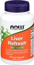 NOW Alimenti Integratori, Liver RefreshTM con Estratto di cardo di latte e miscela Herb-Enzyme unica, 90 capsule di Veg