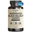 VINATURA Wormwood Black Walnut Clove Capsule - Cleanse, Detox, Intestinal Guard Formula Supplemento per gli esseri umani, con erba di Wormwood, Black Walnut Extract Combination, 60 Capsule