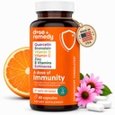 Una dose di immunità Quercetina con vitamina C e zinco, vitamina D, 500 mg di melamina di Quercetina con vitamine Echinacea & B, supplemento di supporto immunitario polmonare 7 in 1 Booster di difesa dell'immunità (60 Conte)