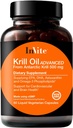 Invite Health Krill Oil Advanced - Supporta la salute cardiovascolare e del cervello - Fornisce EPA, DHA, Astaxantina e Omega-3 Phospholipids - 60 capsule (2-Pack)