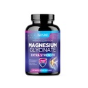 Magnesio Glycinate 250mg - Alto assorbimento Chelato Magnesio Supplemento - 100% Magnesio Puro Glycinate - Stress, Sonno, Cuore e Muscolo Salute Supporto - Non-GMO, Vegan, Gluten-Free (60 compresse)