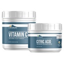 Elementi terrestri Vitamina C e Acido Citrico Bundle, Taglie varie, Sicuro alimentare, Preservativi e Integratori