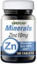 Lifeplan 10mg Zinc Gluconate Elemental - Confezione da 100 compresse