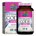 Giardino della vita Multivitamina per le donne, Codice Vitamina Multi - Intero Cibo Donne Multi Vitamine, Ferro, Folate non Acido Folico, Vitamina A e Probiotici per l'Energia delle Donne, 120 Capsule Vegetariani