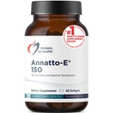 Disegni per la salute Annatto-E 150mg Tocotrienols - DeltaGold Vitamina E Complex Supplemento con Delta + Gamma Tocotrienols - Cardiovascolare, Affinamento sano + Supporto antiossidante - Non-GMO (60 Softgels)