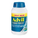 Advil Liqui-Gels Pain Reliever e Fever Riduttore, Medicina del dolore per gli adulti con Ibuprofen 200 mg per mal di testa, Backache, dolore mestruale e sollievo del dolore comune - 200 capsule riempite liquide