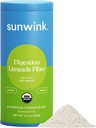 Sunwink Digestion Limeade Fiber Superfood Powder | Polvere di fibra giornaliera per la digestione | Polvere di fibra prebiotica con radice di chicory, Burdock, Tangerine Peel | Supporta la salute del fegato | 4.2 oz, 20 Servings