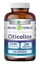 Incredibile Formulas Citicoline 250 Mg | Capsule Supplemento | Non OGM | Gluten Free | Made in USA (240 Count)