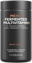 Codeage Men’s Daily Multivitamin – 25+ Vitamine essenziali & Minerali, Cibi integrali organici, Probiotici, Omega-3, Zinco, Vitamine A, B, C, D, E & K – 120 capsule