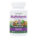 NaturesPlus Animal Parade Children's Chewable Multivitamin - Uva Flavor - 180 compresse a base di animali - promuove salute e benessere - vegetariano, senza glutine - 90 porzioni