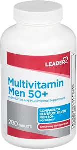 Leader Uomo 50+ Tavole Multivitaminiche 200 Ct. Benessere giornaliero per gli uomini oltre 50