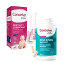 Conceive Plus Fertilità Lubrificante 8 x 4 Grammi Applicatori e Supporto Ovulazione Integratore Inositolo 120 Contenitore