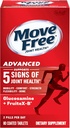 Move Free Advanced Glucosamine Chondroitin + Calcium Fructoborate Joint Support Supplement, Supports Mobility Comfort Strength Flessibilità & Bone - 80 Compresse (40 porzioni)*