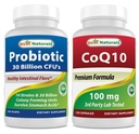Best Naturals Probiotic 10 Strains & 30 miliardi di CFU & COQ10 100 mg