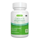 Igennus Algae Calcium & Magnesium Supplement, Plant Based, High Absorption, K2 & D3, Non OGM Red Algae Mineral Complex for Bone & Teeth Support, for Women and Men, with Boron, Vegan, 60 Tablet