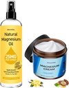 Topical Magnesium Lotion&Spray for Leg Cramps and Sleep,Nighttime Magnesium Cream for Pain,Muscle Relax,Calm,Deep Hydration for Body & Skin Care - Naturale e sicuro per i bambini