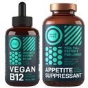 WILD FUEL Appetite Suppressant per la perdita di peso e Vegan B12 liquido Bundle