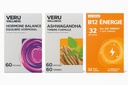 Equilibrio ormonale per le donne Compete Bundle - Myo-Inositol & D-Chiro, Ashwagandha, Energy - PMS, Mensural, Mood - Stress and Energy (2 Mesi)