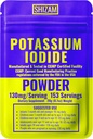 SHIZAM Potassium Iodide 130 mg 65 mg Kit di sopravvivenza della polvere, KI Iodine Capsule Pillole di tintura liquida Pillole Tablet Tabs Alt Supplementi, prepping Forniture 130mg 65mg