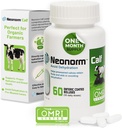 Jaguar Animal Health Neonorm Calf - Supplemento Enteric Coated Boluses for Proper Hydration & Bowel Health - Prodotto Basato per Vitelli Pre-Weaned (60 Conte)