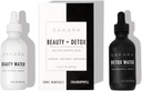 Acqua di bellezza Sakara + gocce d'acqua di disintossicazione, 60 Serve - Gocce minerali di trace & Gocce liquide di clorofilla, magnesio liquido, cloruro, sodio, potassio, integratori di boro, gocce di clorofilla liquide