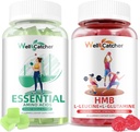 Gummie HMB e leucina con aminoacidi essenziali Gummies per la crescita del muscolo, supporto energetico