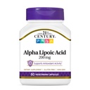21st Century Healthcare acido lipoico alfa 200 mg, 60 conta capsule vegetariane