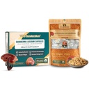 VOS GANOLUCIDUM Combo per una migliore salute, giornaliero Immune Boosting Red Reishi Mushroom Capsule (30 capsule) & Organic Ben Chopped Reishi Mushroom (1.76 Oz), Energy Booster & Perfect In Cooking
