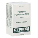 Cipresso Ferroso farmaceutico Fumarato 324 compresse, Boxed, 100ct