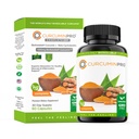 CurcuminPro Complete Vegan | BioSoluble Brown Rice Protein & Organic Turmeric Curcumin Supplemento | Formula a base vegetale per il benessere quotidiano | 60 Conte