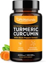 PhiNaturals curcumina curcuma supplemento con estratto di pepe nero - 4200 mg Curcuma intera radice equivalente per 3 capsule che servono - Tumeric Pills