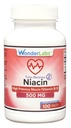 Wonder Laboratories High Potancy Time Release Niacin (Vitamin B3) 500 Mg 100 Tablets Non OGM, Gluten Free Supplement