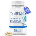 L-metilfolato + B12 Methylcobalamin & B6 Blend (7.5mg) - 60 capsule - attivo B-Complex con cofattori & aminoacidi essenziali - Non OGM, senza glutine, senza filler