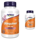 NOW Integratori, Ubiquinol 100 mg, Alta biodisponibilità (la forma attiva di CoQ10), 120 Softgels & Supplements, L-Carnitina 1.000 mg, Forma più pura, Aminoacido, Supporto fitness*, 100 compresse