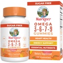 MaryRuth Organics Vegan Omega 3 6 7 9 Gummies | Fino a 4 mesi di alimentazione | Omega 3 supplemento con olio di semi di lino | Omega 3 Gummies | No Fish Taste | Non OGM | 120 Conte