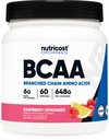 Polvere BCAA di Nutricost (Raspberry Lemonade, 60 Servings) - Rapporto ottimale 2:1:1:1:1